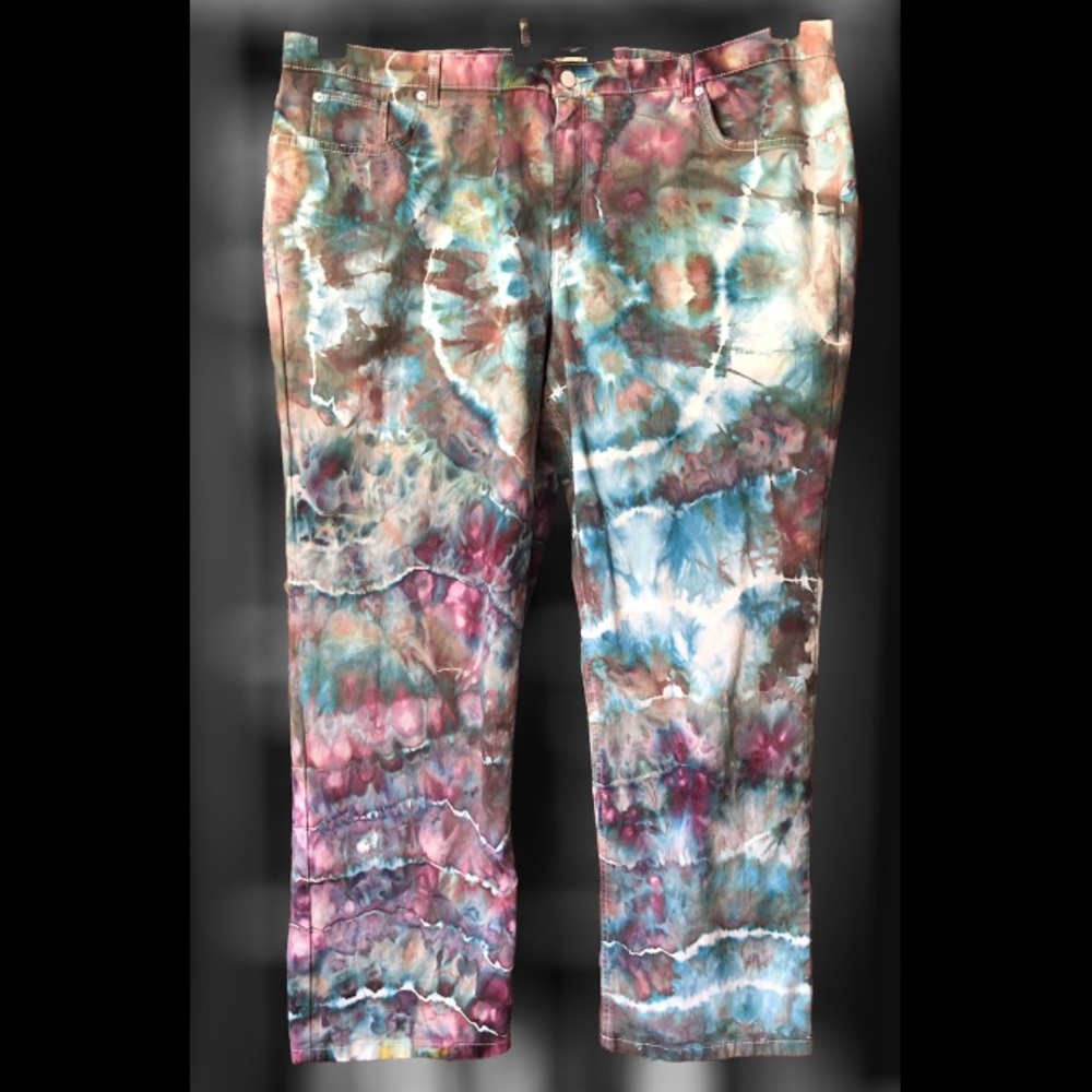 NEW Hand Dyed Jeans Plus Size -24W